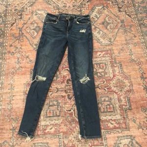 American Eagle high rise skinny jeans (long)